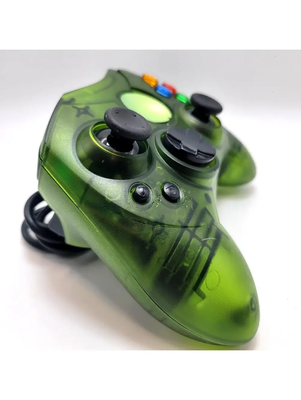 Xbox Clear Green Wired S-Type Analog Controller for Original Xbox Console